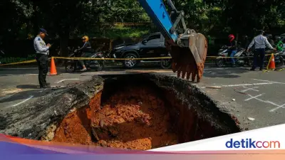 Sudin SDA Jaksel Kejar Target Perbaikan Jalan Amblas Lenteng Agung dalam 3 Hari