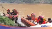 Balita 5 Tahun Hilang Terseret Arus Sungai Cisimeut, Tim SAR Turun Tangan
