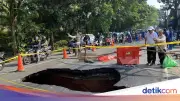 Bina Marga Ungkap Kronologi Jalan Amblas di Lenteng Agung Jaksel