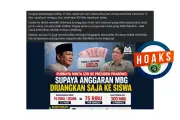 Hoaks! Narasi Makan Bergizi Gratis Diganti Bantuan Tunai Rp 300.000