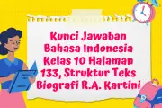 Kunci Jawaban Bahasa Indonesia Kelas 10 Halaman 133: Struktur Teks Biografi