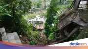 Longsor Tebing 30 Meter Timpa Lima Rumah di Bogor, Satu Luka