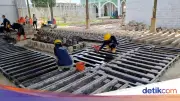 Napi Lapas Tangerang Produksi Paving Block Laris Manis, Digunakan Perusahaan Besar