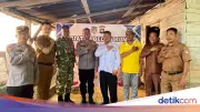 Polda Sumsel Bedah Rumah Dua Warga Muratara Dukung Program Nasional