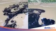 Polisi Periksa Pembuang Limbah Oli Bekas yang Cemari Sungai Tarakan