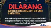 Polri Larang Anggota Live Streaming di Medsos Saat Jam Dinas