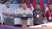 Prabowo Sapa Pramono di May Day: Bowonya Sama, Partai Beda Tak Masalah