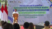 Pramono Resmikan Dua Embung dan Kantor Kecamatan di Jaksel