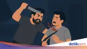 Viral Pria Dibacok di Jakbar Bukan Begal, Ternyata Cekcok Asmara
