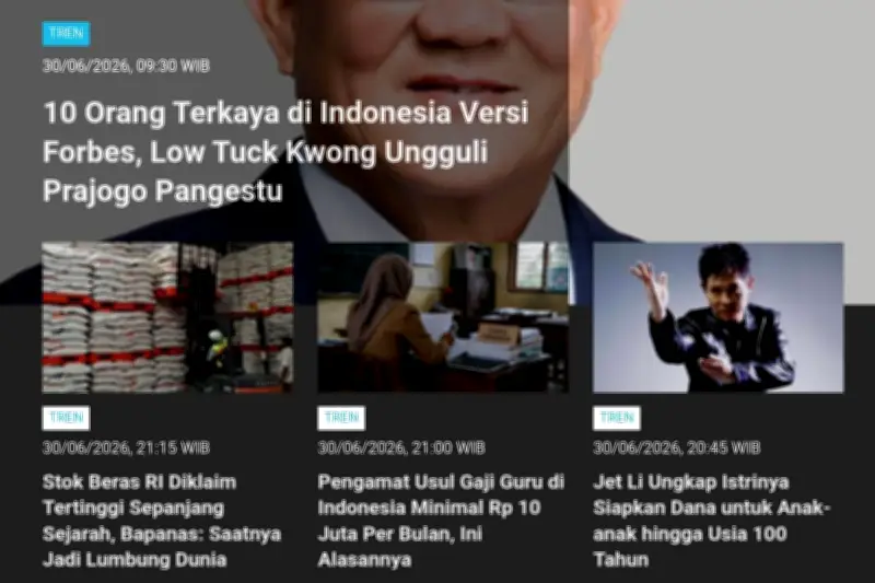 10 Orang Terkaya Indonesia: Prajogo Pangestu Masuk 5 Besar