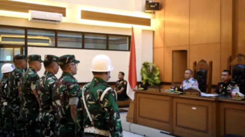 4 Prajurit TNI Penyiram Air Keras Andrie Yunus Dituntut 2,5 Tahun Penjara