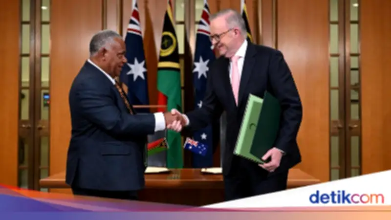 Australia-Vanuatu Teken Pakta Larang Pangkalan Asing, Tangkal China?