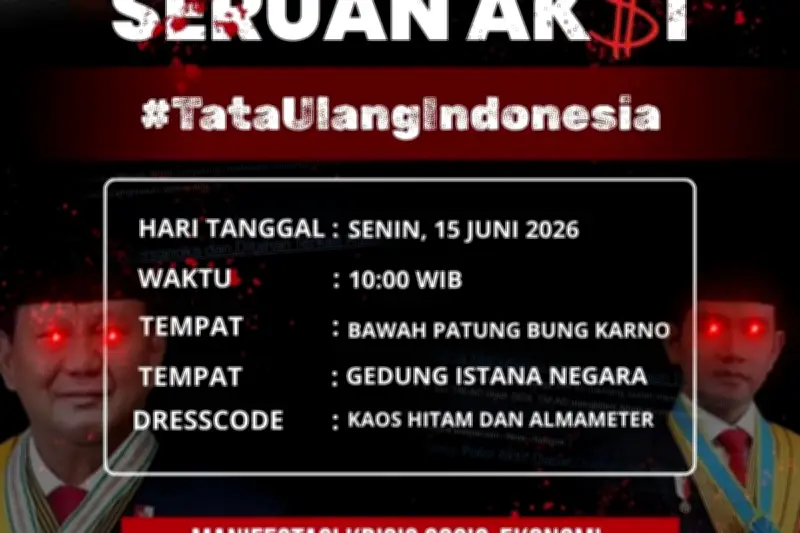BEM UBK Akan Demo di Istana Negara, Usung Tata Ulang Indonesia