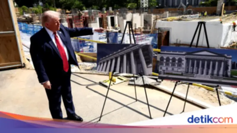 Biaya Ballroom Gedung Putih Trump Bengkak Jadi Rp 10,6 Triliun