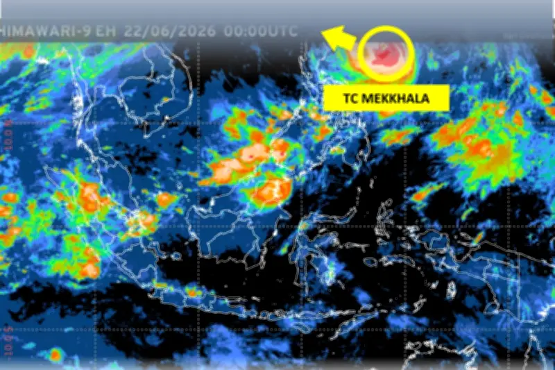 BMKG Deteksi Siklon Tropis Mekkhala di Laut Filipina