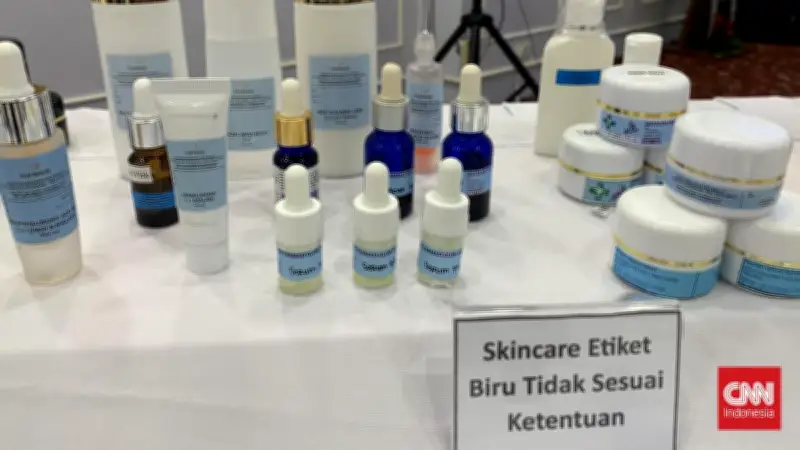 BPOM Gerebek Gudang Kosmetik Ilegal di Tangerang, Sita Rp27,6 M