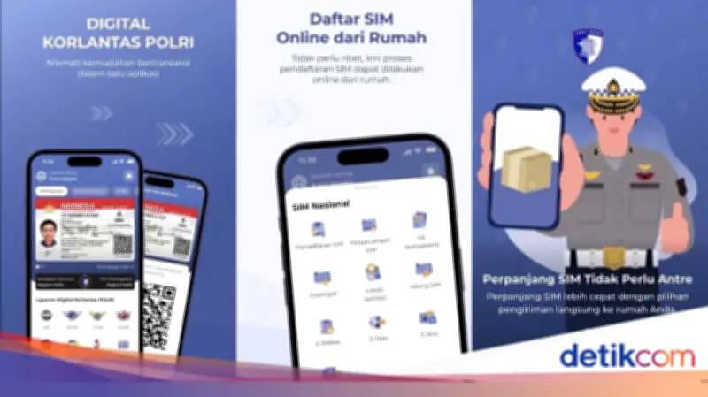 Cara Buat dan Perpanjang SIM Digital Lewat Aplikasi Korlantas Polri