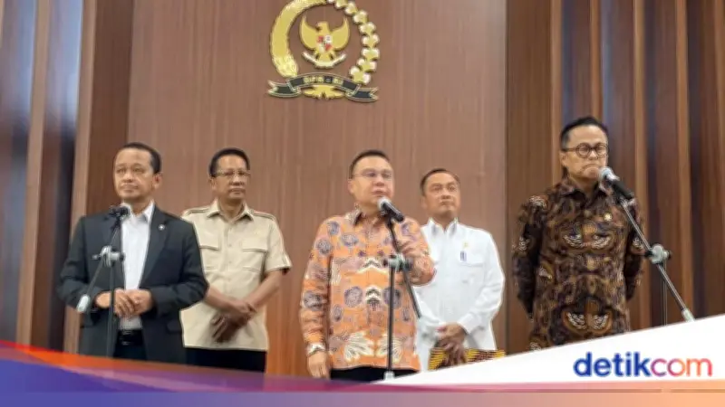 Dasco, Dony, Bahlil Koordinasi Percepatan Pertumbuhan Ekonomi di DPR