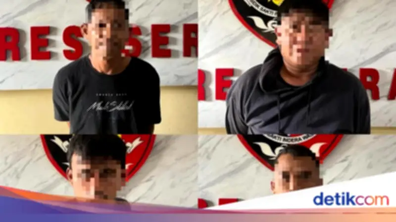 Empat Maling Spesialis Congkel Jendela di Serang dan Tangsel Ditangkap