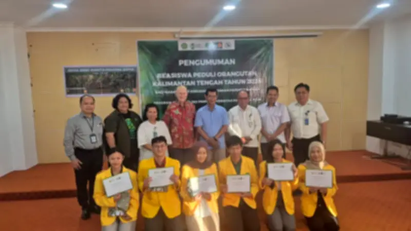 Enam Mahasiswa UPR Terima Beasiswa Konservasi Orangutan 2026