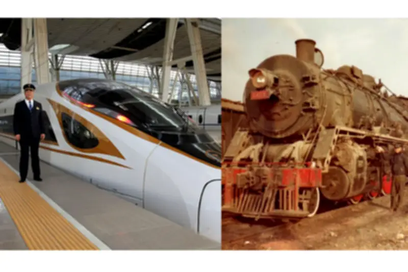 Foto Masinis China 26 Tahun: Dari Kereta Uap ke Kereta Cepat Fuxing
