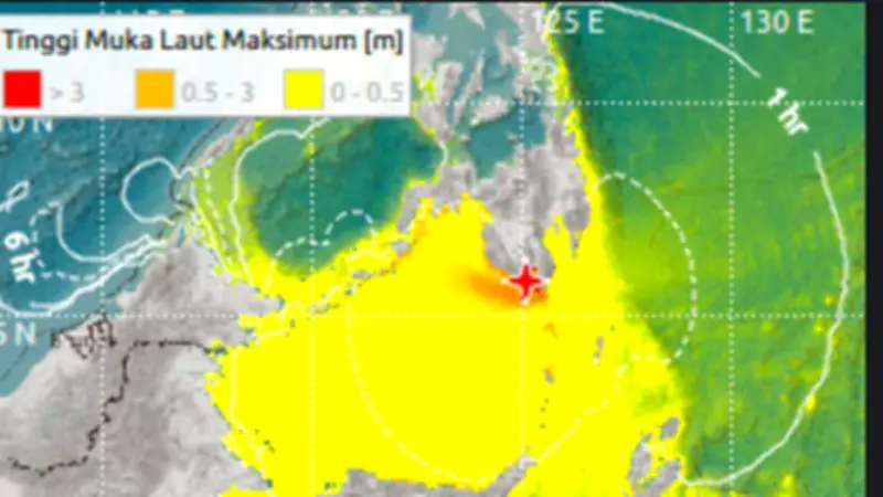 Gempa M 7,7: Tsunami Masuk Daratan, BMKG Deteksi Gelombang di Malut dan Sulut