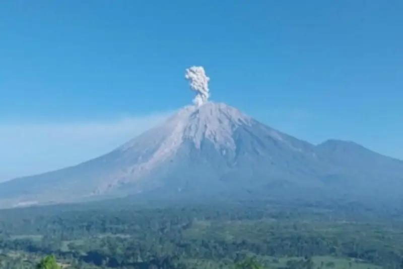 Gunung Semeru Erupsi Pagi Ini, Kolom Abu Capai 1.000 Meter