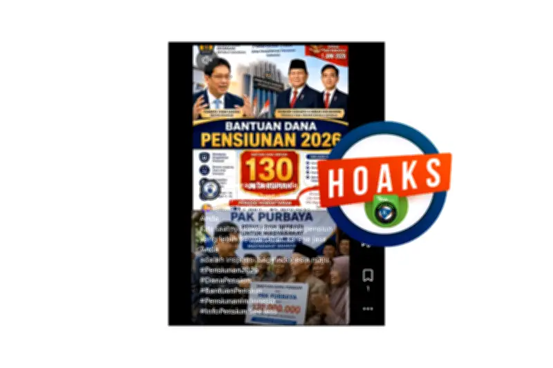 Hati-hati! Bantuan Dana Rp 130 Juta untuk Pensiunan di Medsos Itu Hoaks