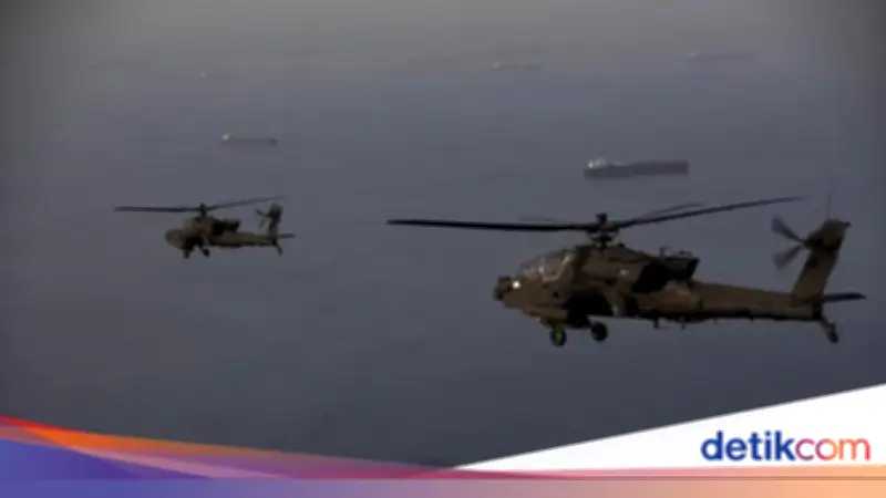 Helikopter Apache AS Jatuh di Dekat Selat Hormuz, Dua Pilot Selamat