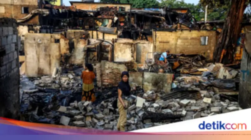 Kebakaran Hebat di Kemayoran, Api Menjalar Cepat Hanguskan 270 Bangunan