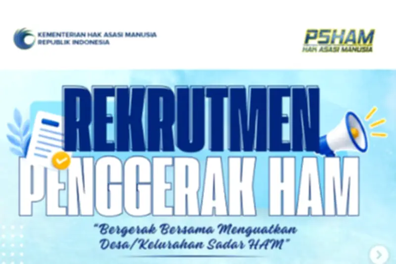 KemenHAM Buka Rekrutmen Penggerak HAM 2026, Ini Syaratnya