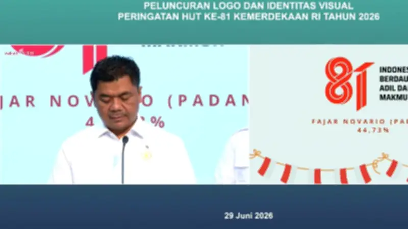 Logo Resmi HUT ke-81 RI Karya Desainer Padang Fajar Novario Diluncurkan