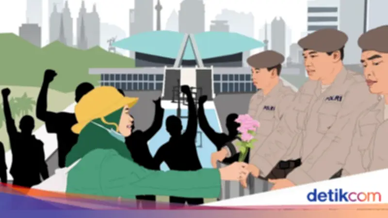 Mahasiswa Gelar Demo di Gedung DPR Tuntut Pemulihan Ekonomi