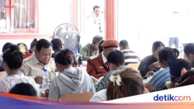 Momen Prabowo Santap MBG Bareng Ortu dan Siswa Sekolah Rakyat di Bali