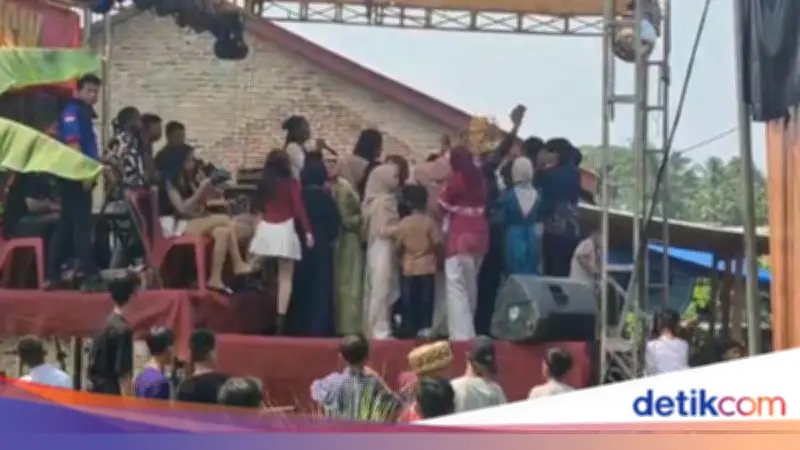Organ Tunggal di Lampung Bikin Tawon Keluar Sarang, Tamu Kocar-kacir