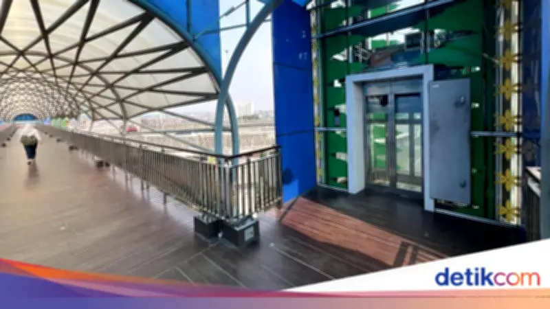 Penampakan JPO Lenteng Agung Viral Usai Lift Dirusak OTK, Begini Kondisinya