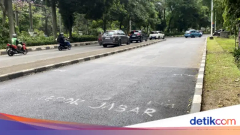 Perbaikan Jalan Lenteng Agung Diberi Tanda Batas Wilayah Depok, Ini Kata Pemkot