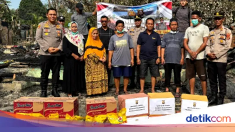 Polda Sumsel Salurkan Bantuan Sosial untuk Korban Kebakaran di Prabumulih