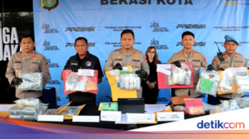 Polres Metro Bekasi Kota Ungkap 102 Kasus Narkoba dalam Dua Bulan