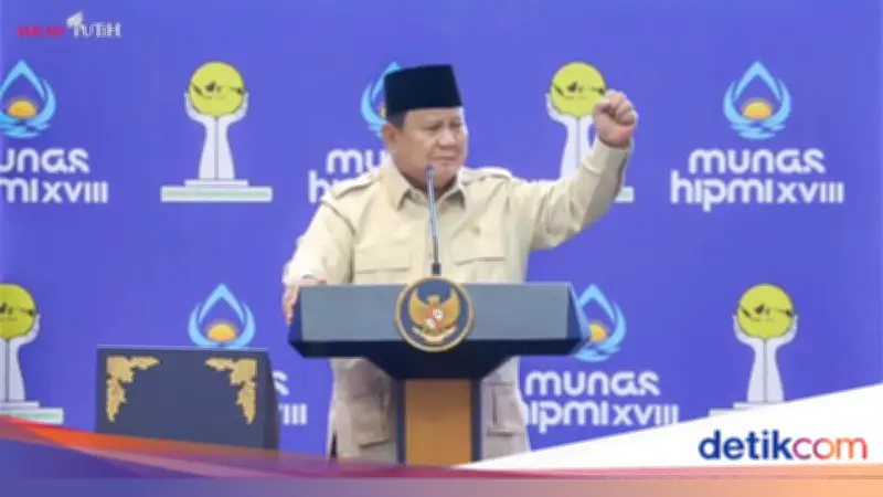 Prabowo di Munas HIPMI: Pengusaha Muda Harus Bangkit dengan Nasionalisme