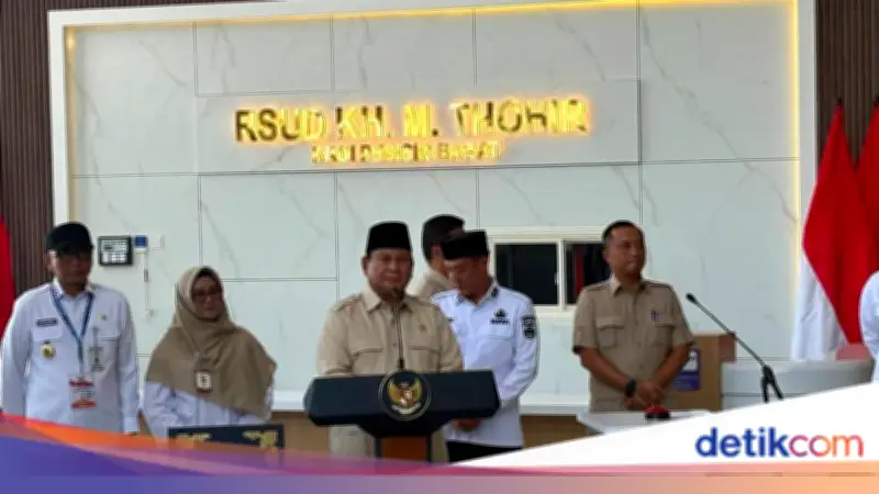 Prabowo Resmikan RSUD KH. Muhammad Thohir Krui, Lampung