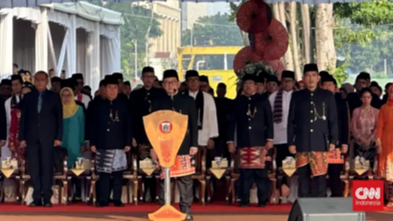 Pramono Anung Pimpin Upacara HUT ke-499 Jakarta di Monas