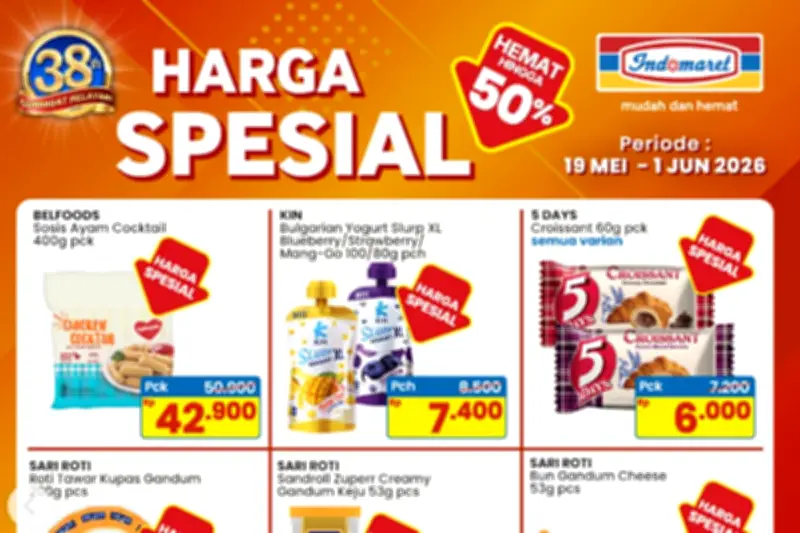 Promo Indomaret Hari Ini Sabtu 20 Juni 2026: Diskon Produk Kebutuhan