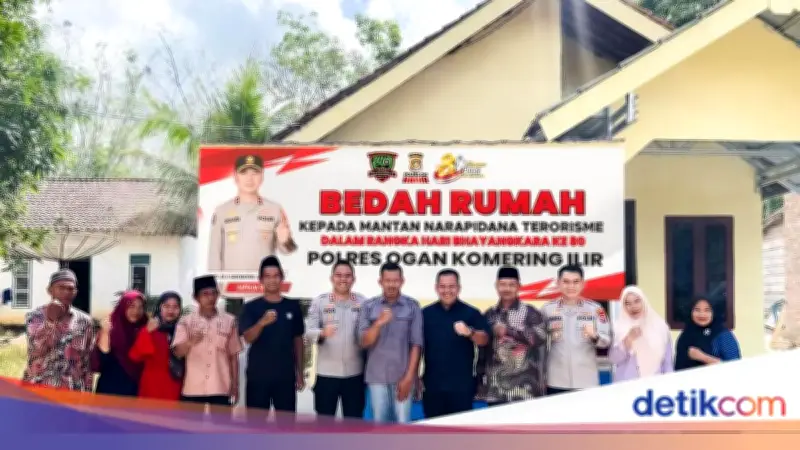 Sambut HUT Bhayangkara ke-80, Polres OKI Resmikan Bedah Rumah Eks Napiter