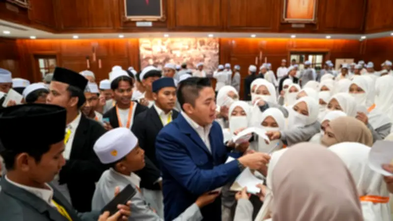 Seskab Teddy Sambut 300 Santri di Istana Kepresidenan Jakarta