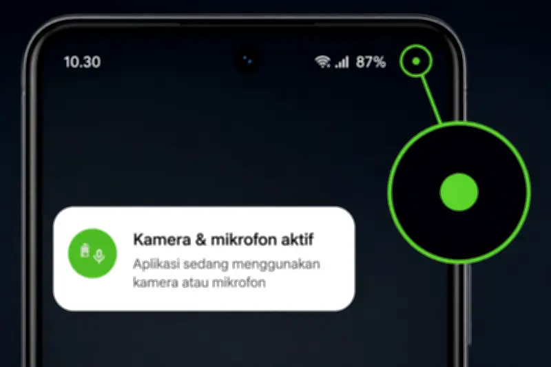 Titik Hijau di HP Tanda Kamera Aktif atau Disadap? Ini Faktanya
