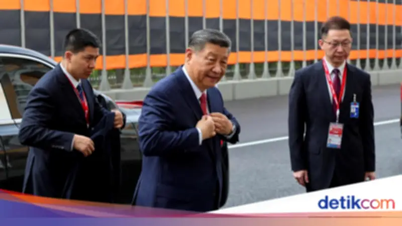 Xi Jinping Tiba di Korea Utara, Disambut Kim Jong Un dan Istrinya