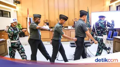 2 Terdakwa Pembunuh Kacab Bank Dipecat dari TNI, Wajib Bayar Restitusi Rp1,2 M