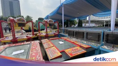 69 Tersangka Judi Berkedok Timezone Dibekuk, Uang Rp1,3 Miliar dan Emas 21 Gram Disita