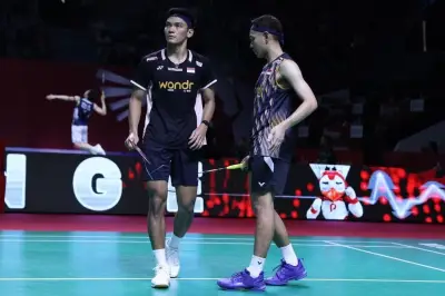 Fajar/Fikri Tumbang di Babak Pertama Indonesia Open 2026